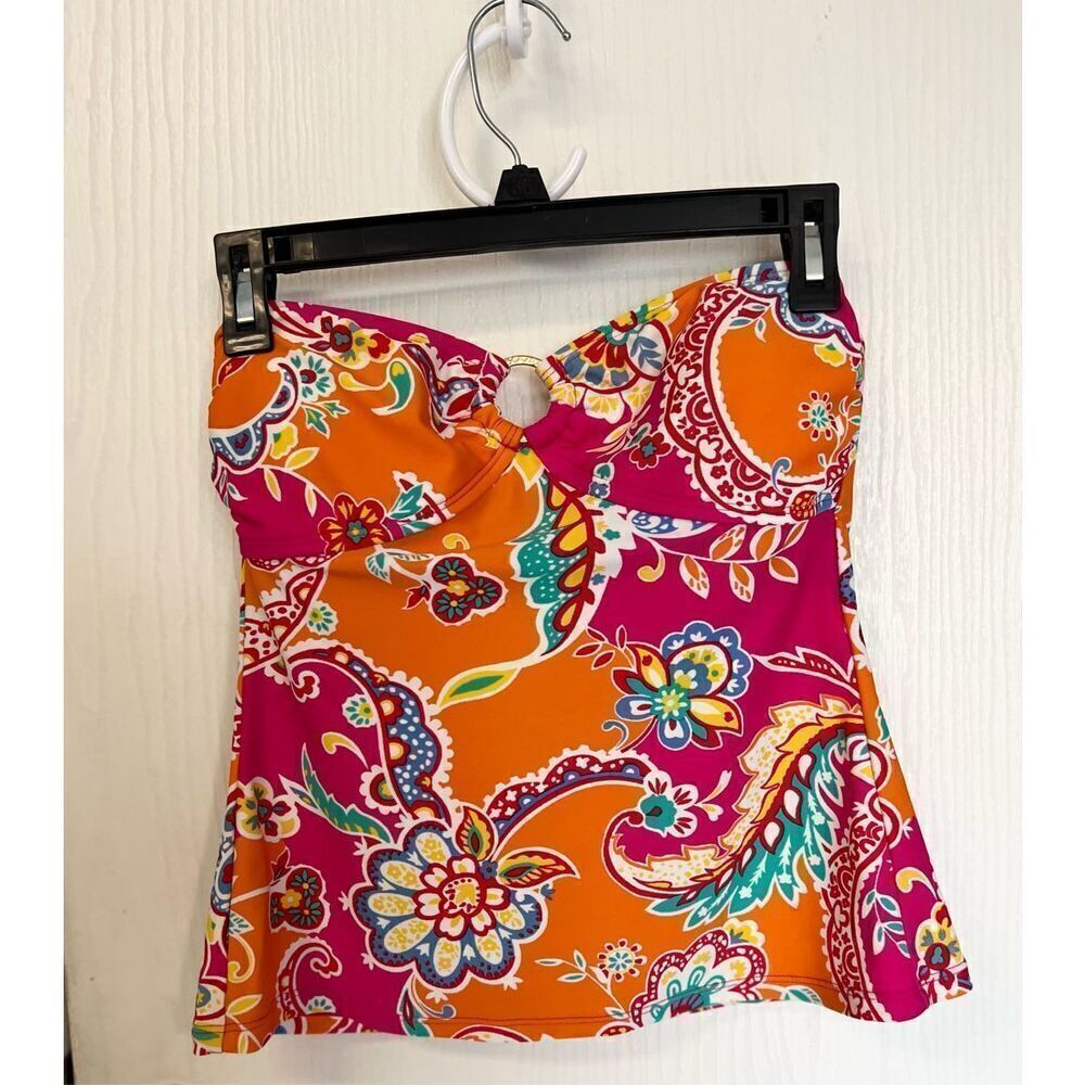 Chaps Bandeau Swim Top